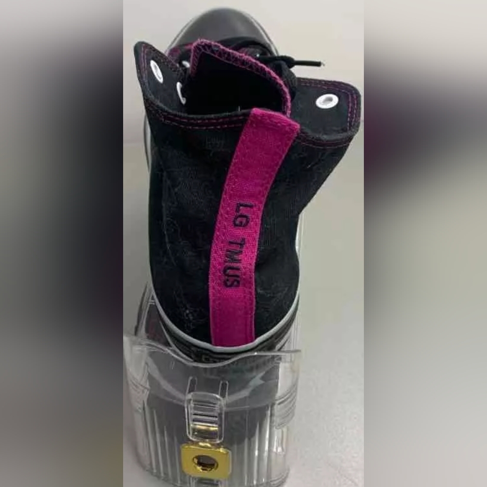 Converse All Star Black and Purple  Sneakers Like New M 11 W 13 MSRP 94.99 - Picture 4 of 7